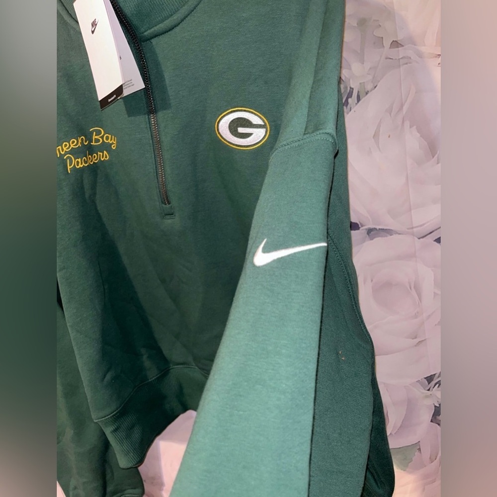 Nike Green Bay Packers Women's NFL Cropped 1/4-Zip
Sweatshirt size  XXL NEW Tag​ - Picture 3 of 5